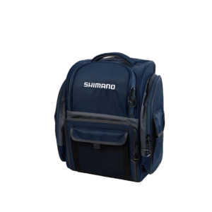 Bolsa Pesca Shimano - Mochila Backpack- 4 Estojos -  Cor Azul